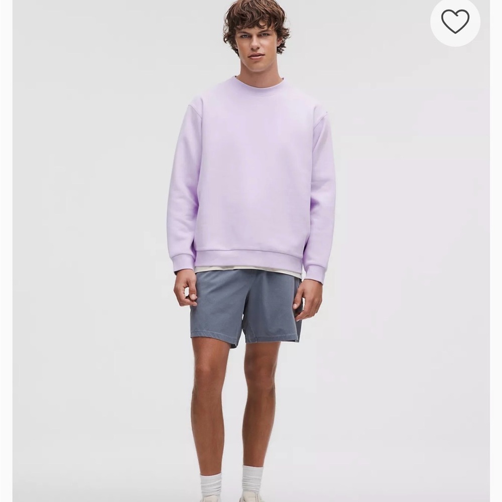 lululemon athletica Men's Lavender Crewneck Sweatshirt